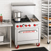 Cookline CR36-12G 36" Natural Gas 4-Burner Range with 12" Griddle & Oven – 171,000 BTU