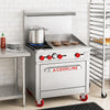 Cookline CR36-24G 36" Natural Gas 2-Burner Range with 24" Griddle & Oven – 131,000 BTU