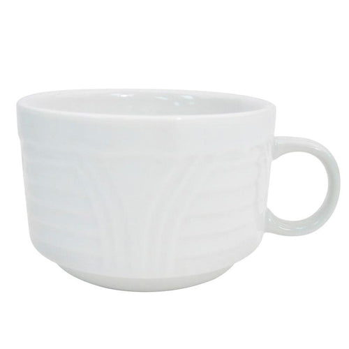 CAC Chinaware Corona Stacking Cup 8oz 3 1/2"
