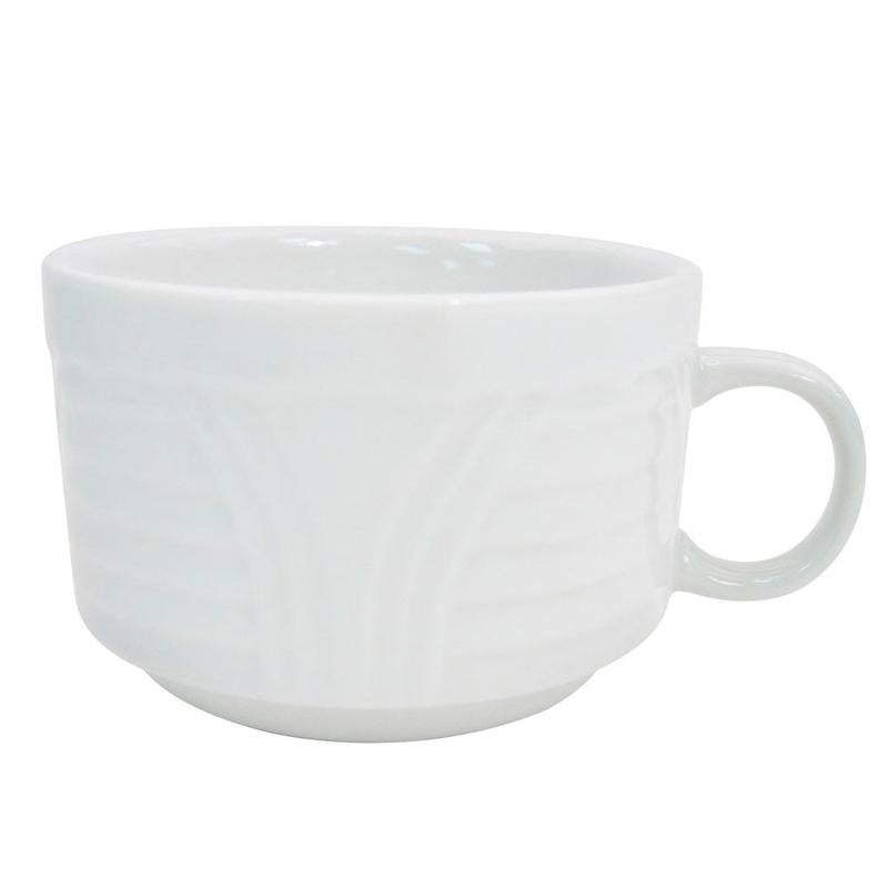 CAC Chinaware Corona Stacking Cup 8oz 3 1/2"