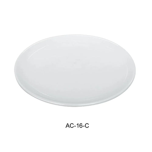 Yanco AC-16-C 16" Coupe Plate, Porcelain, Super White, 3PCS