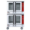 Cookline CV100-DBL Full-Size Double-Deck Natural Gas Convection Oven - 120,000 BTU
