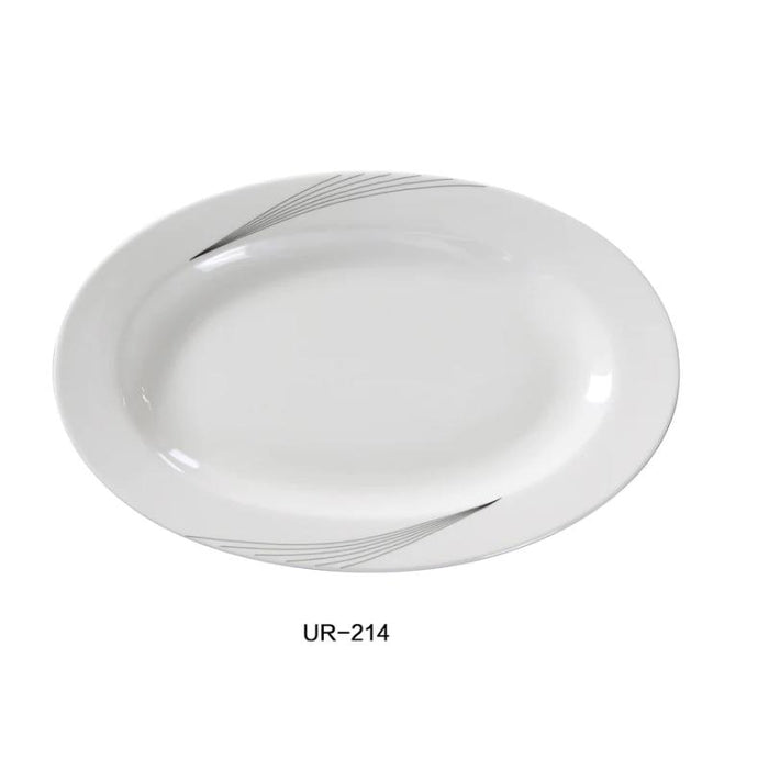 Yanco UR-214 Urban Line Platter, China, Bone White (1Dz)