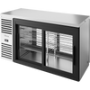 True TBR60-PTSZ1-L-S-11-11-1 Pass-Thru Single Zone Refrigerator with Left Side Refrigeration System. Stainless Exterior and Glass Slide Doors