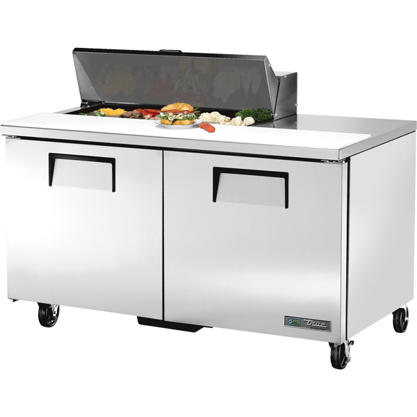 True TSSU-60-10-HC Solid Door Sandwich/Salad Unit with Hydrocarbon Ref ...