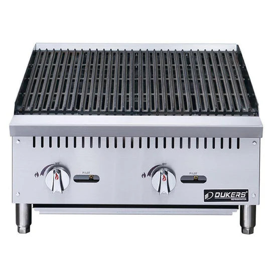 Dukers W Countertop Charbroiler DCRB24 - 24"