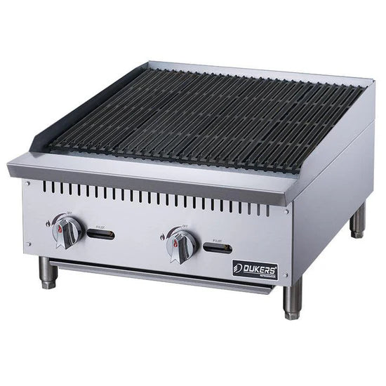 Dukers W Countertop Charbroiler DCRB24 - 24"