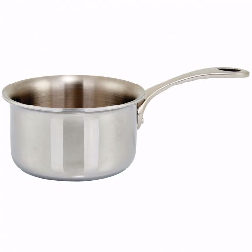 Tri-Ply Mini Cookware with Stainless Steel Exterior by Winco - Available in Different Cookware Models