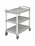 Cambro KD Large Utility Cart with Two Swivel Brake Casters for Commercial Transport and Material Handling