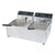 Cookline DF15-2-220 Dual-Tank 30 lb. Electric Countertop Fryer - 220V