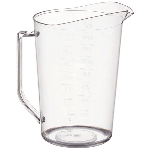 Winco Clear Polycarbonate Measuring Cups with Raised Graduation Markings