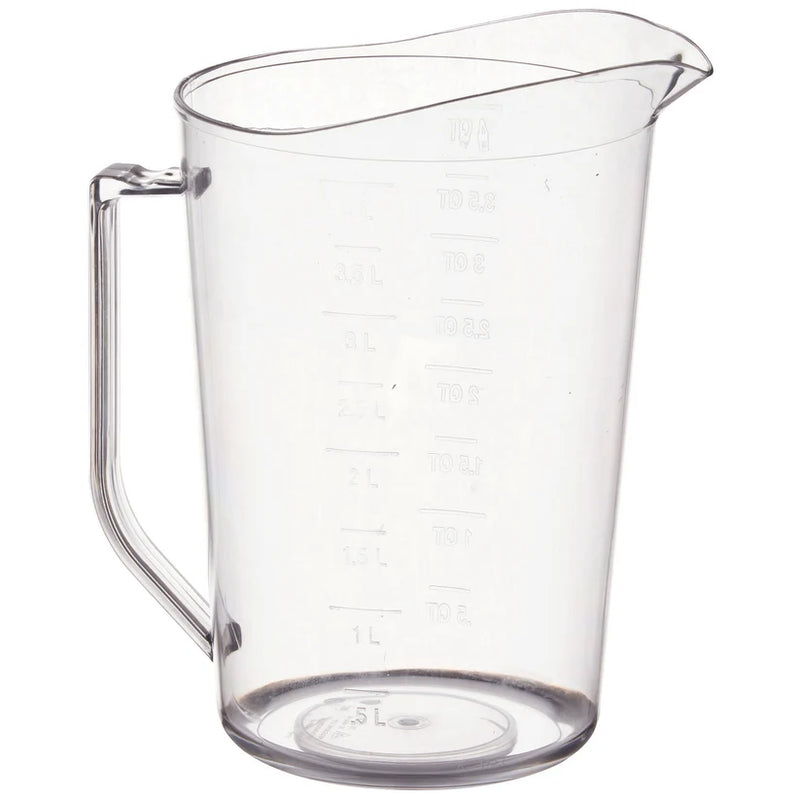 Winco Clear Polycarbonate Measuring Cups with Raised Graduation Markings