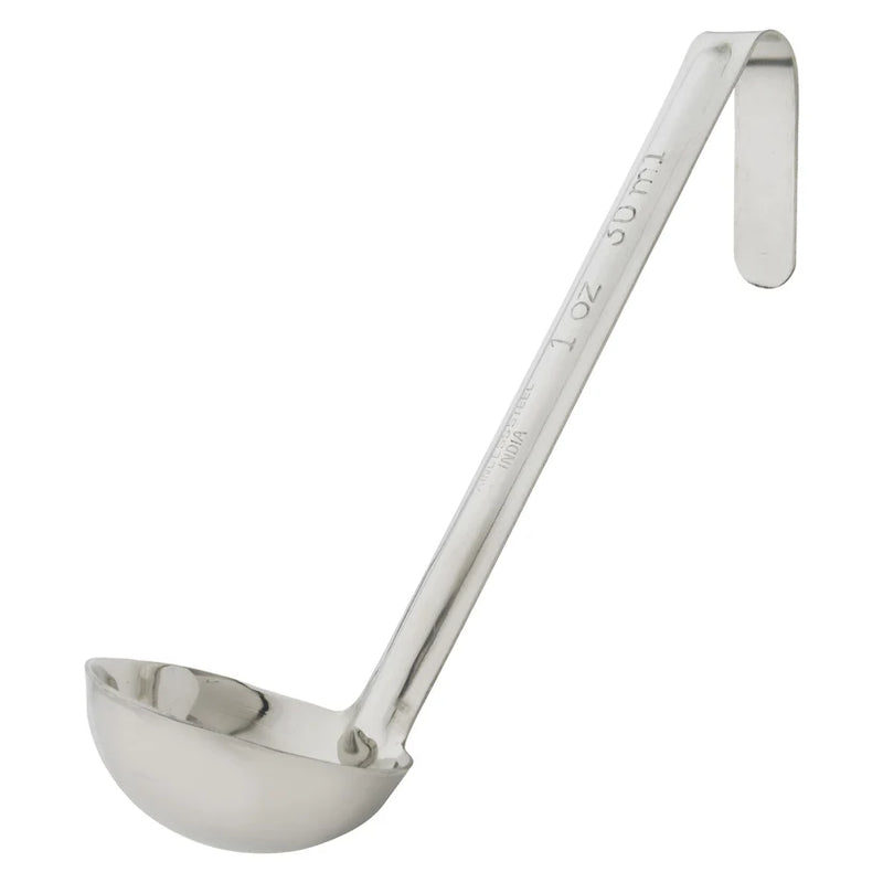 Winco LDI Series One-Piece Stainless Steel Ladles with 6" Handle