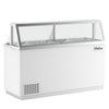 Coldline DIP-66 68" 12-Tub Ice Cream Dipping Cabinet Freezer