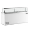 Coldline DIP-88 89" 16-Tub Ice Cream Dipping Cabinet Freezer