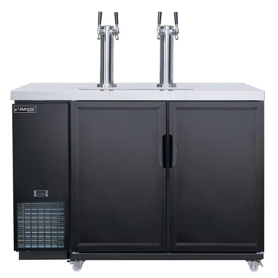 Dukers Dual Tap Kegerator Beer Dispenser DKB60-M2 - 60"