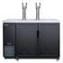 Dukers Dual Tap Kegerator Beer Dispenser DKB48-M2 - 48"