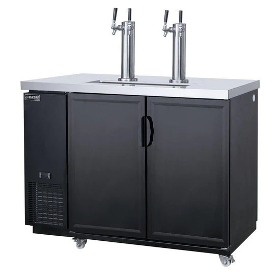 Dukers Dual Tap Kegerator Beer Dispenser DKB60-M2 - 60"