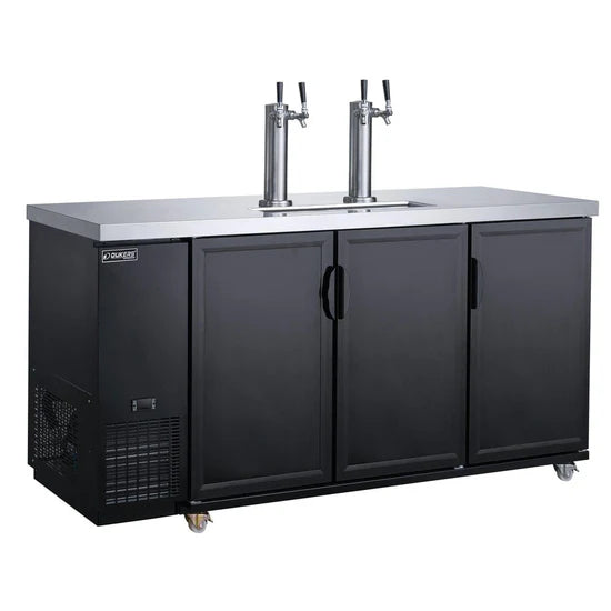 Dukers Dual Tap Kegerator Beer Dispenser DKB72-M3 - 72"