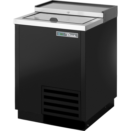 True TD-24-7-HC Solid Slide Lid Deep Well Horizontal Bottle Cooler with Hydrocarbon Refrigerant