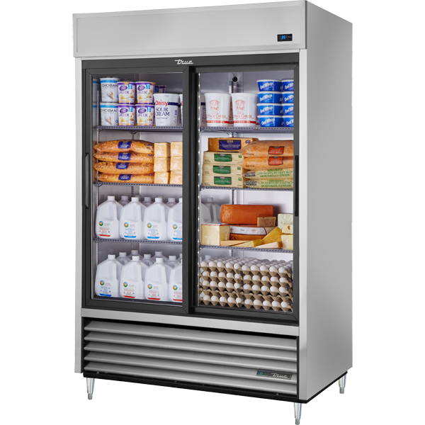 True TSD-47G-HC-LD Reach-In Solid Slide Door Refrigerator