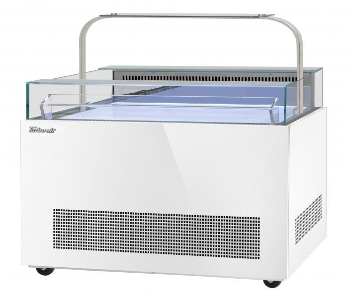 Turbo Air TOS-50NN-D-W(B) Open Display Sandwich & Cheese Merchandiser, 2.35 cu. ft.