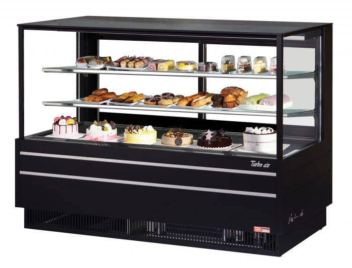 Turbo Air TCGB-72UF-W(B)-N Display cases, Straight front bakery cases, 23.2 cu. ft.