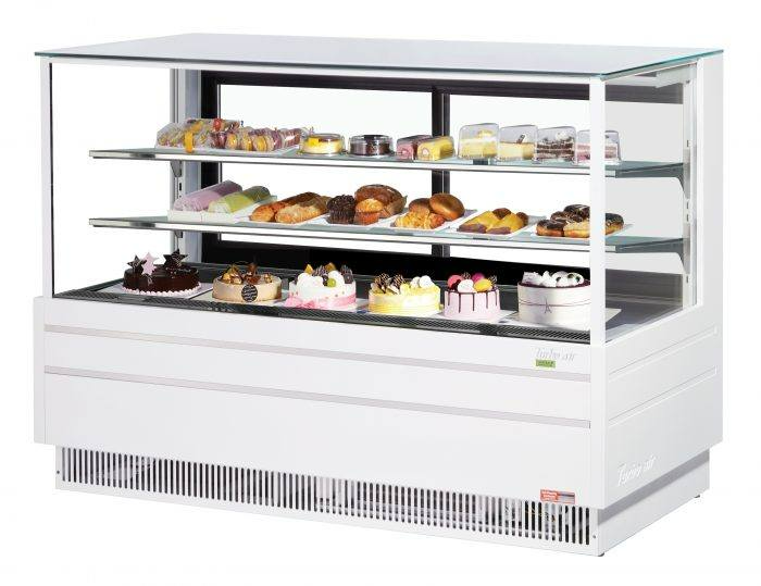 Turbo Air TCGB-72UF-W(B)-N Display cases, Straight front bakery cases, 23.2 cu. ft.