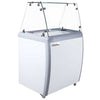 Coldline DP-160-FSG 26" 4-Tub Ice Cream Dipping Cabinet with Sneeze Guard