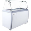 Coldline DP-360-FSG 50" 8-Tub Ice Cream Dipping Cabinet with Sneeze Guard