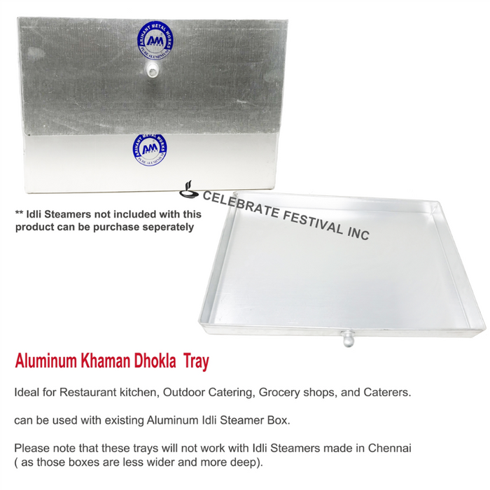Aluminum Khaman Dhokla Trays for Idli Steamer Box