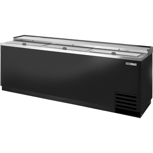True TD-95-38-HC Solid Slide Lid Deep Well Horizontal Bottle Cooler with Hydrocarbon Refrigerant