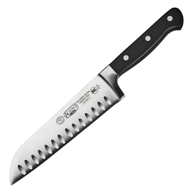 Winco KFP-70 Acero 7" Santoku Knife