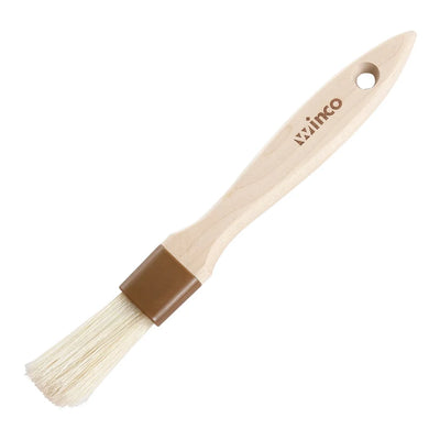 Winco Pastry & Basting Brushes with Natural Boar Hair Bristles and Plastic Ferrules