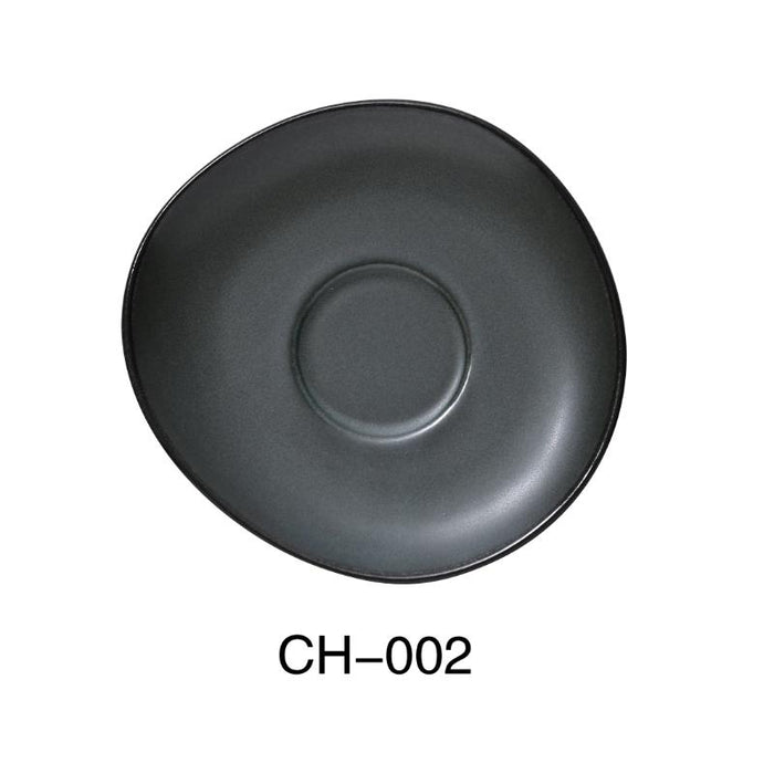 Yanco CH-002 Champs SAUCER , Porcelain, Matte Glaze, (3Dz)