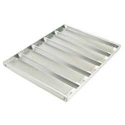 Winco ABPN-5H 5-Slot Perforated Non-Stick Sub Sandwich Roll Pan
