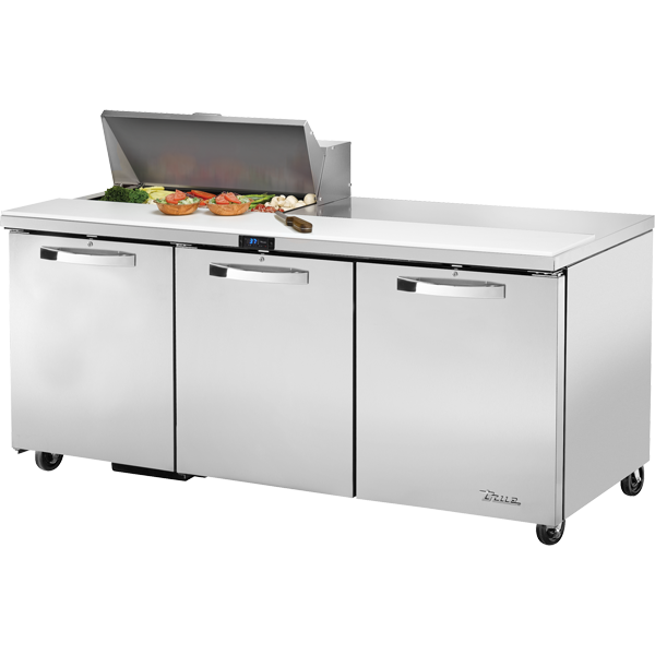 True TSSU-72-08-HC~SPEC3 Solid Door Sandwich/Salad Unit with Hydrocarbon Refrigerant~Spec Package 3