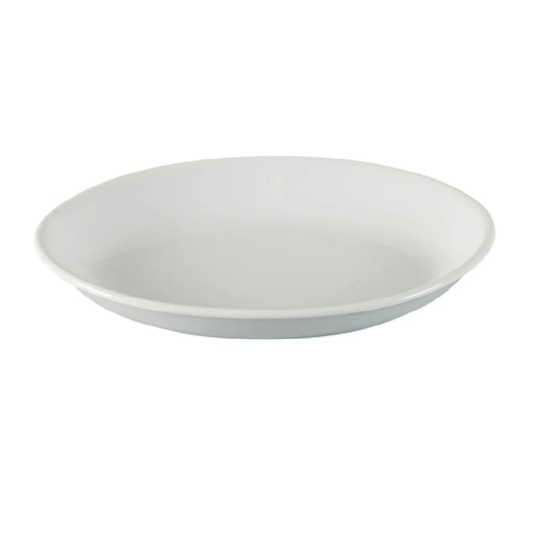 Yanco Abco Chinaware 19" x 13 3/4" x 2 1/4" Oval Deep Platter – Heavy-Duty Commercial Serving Platter ( Pack Of 4 ))