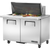 True TSSU-48-18M-B-HC Mega-Top Solid Door Sandwich/Salad Unit with Hydrocarbon Refrigerant