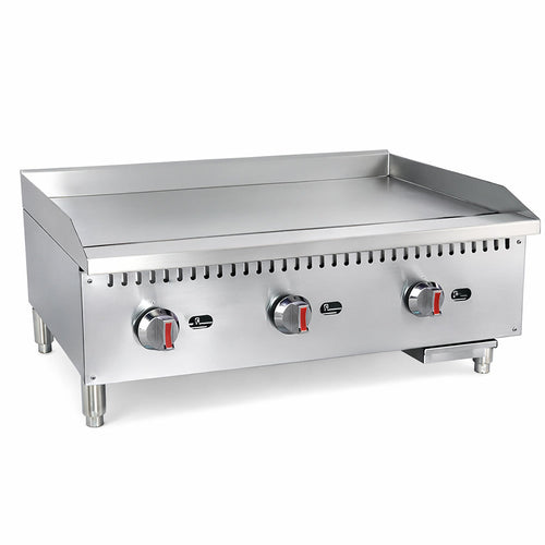 Prepline ENCTGM-36-N/L 36-Inch Manual Gas Countertop Griddle - 90,000 BTU