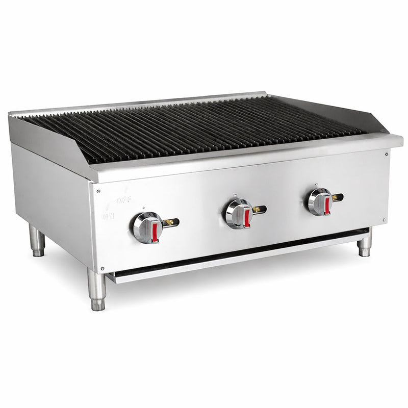 Prepline ENGC-36-N/L 36-Inch Gas Countertop Radiant Charbroiler - 90,000 BTU