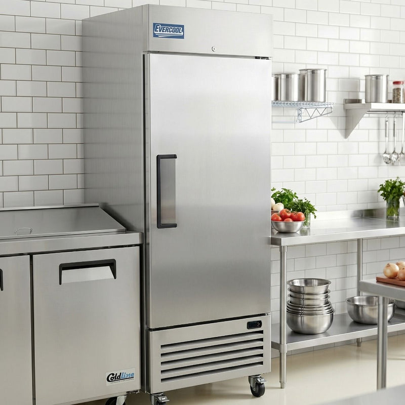 Evercool E-1RE 29-inch commercial reach-in refrigerator