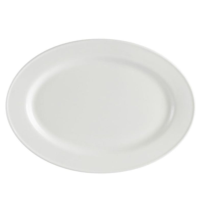 CAC Chinaware Everest Oval Platter  11 3/4"