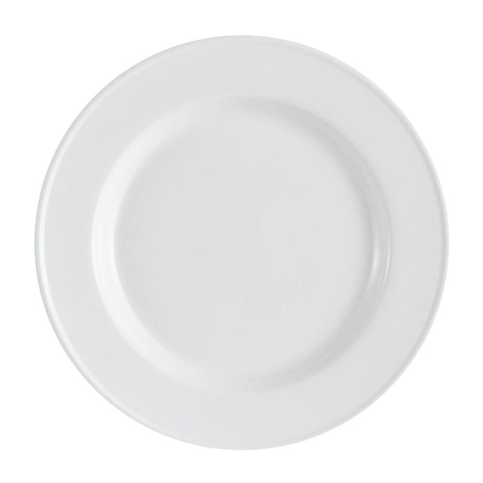 CAC Chinaware Everest Plate English Foot 10 1/2"