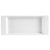 CAC Chinaware Fortune Rect. Tray White 8 3/4