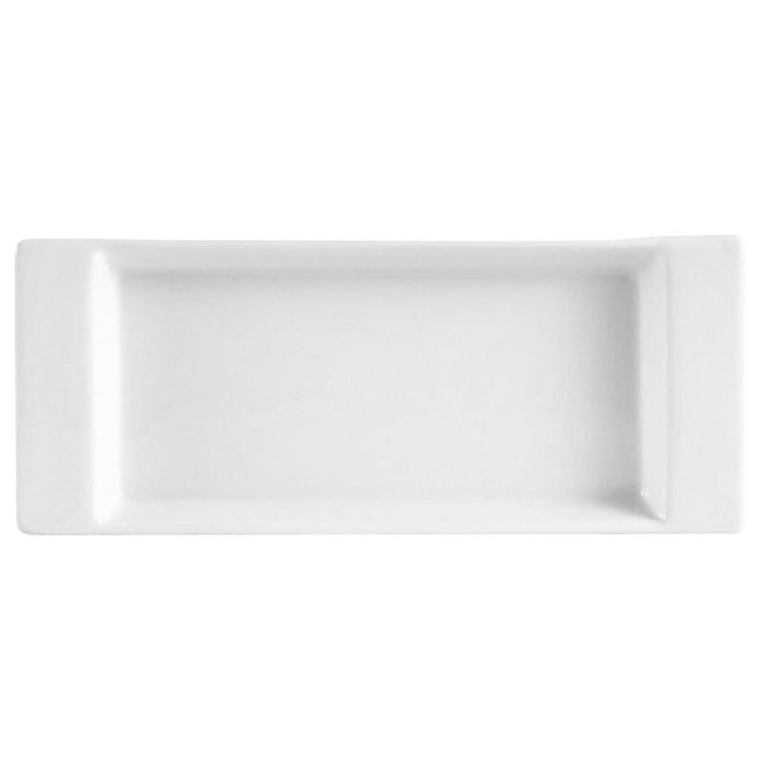 CAC Chinaware Fortune Rect. Tray White 8 3/4"
