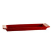 CAC Chinaware Fortune Rect. Tray Red 12"