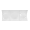 CAC Chinaware Fortune 3 Section Rect. Platter 11 1/2"