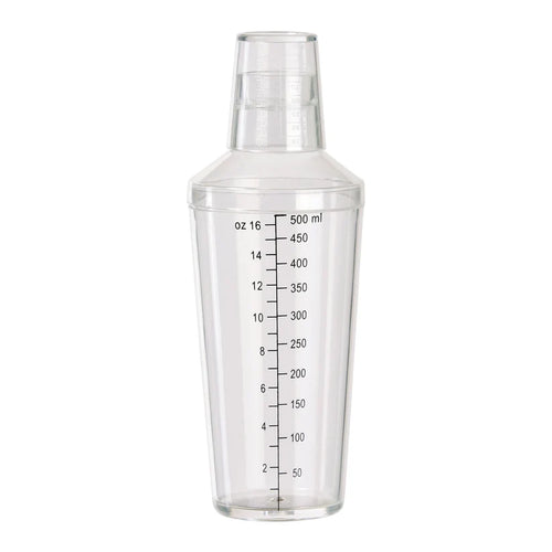 Winco BS-16PC Clear Plastic Bar Shaker