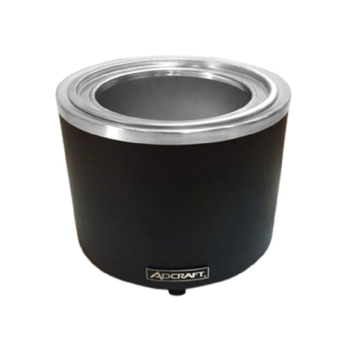 Adcraft FW-1200WR/B 7/11 Qt Black Round Food Cooker/Warmer - 120V